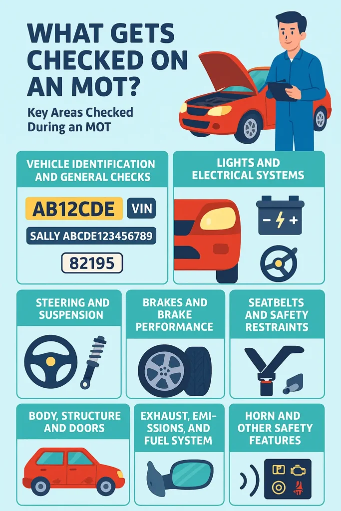 Key Areas Checked During an MOT
