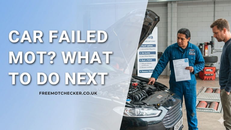 Car Failed MOT What to Do Next