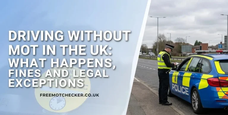 Driving without a valid MOT