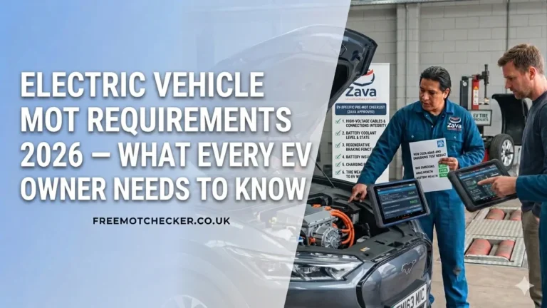 Electric Vehicle MOT Requirements 2026 — What Every EV Owner Needs to Know