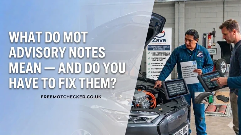 What Do MOT Advisory Notes Mean — and Do You Have to Fix Them?