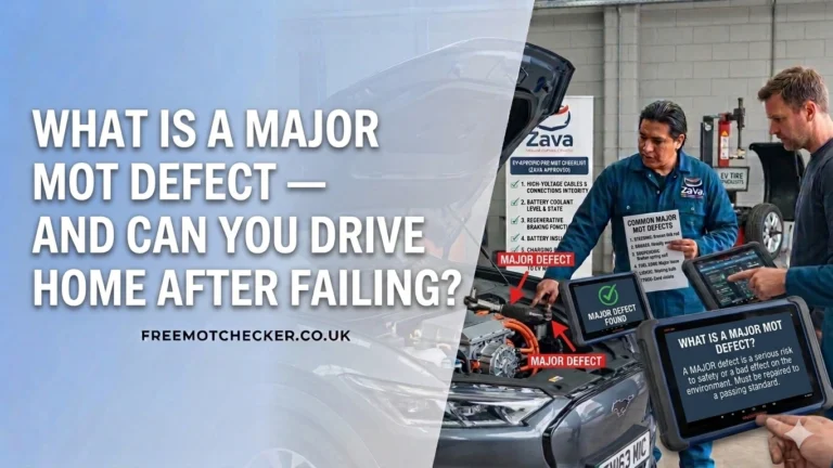 What Is a Major MOT Defect — and Can You Drive Home After Failing?